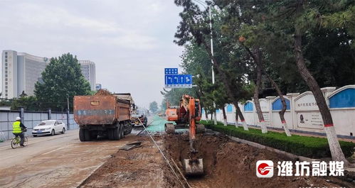 广大车主 这段潍州路半封闭施工