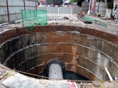 永登县过路顶管【晟宇管道】过马路拖拉管-人工顶管施工队